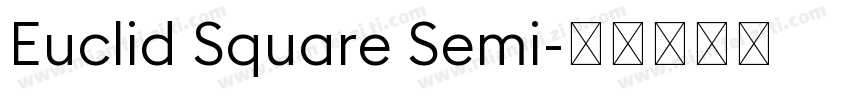 Euclid Square Semi字体转换